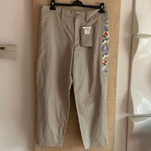 NWT Yohji Yamamoto pour Homme floral stripe pants